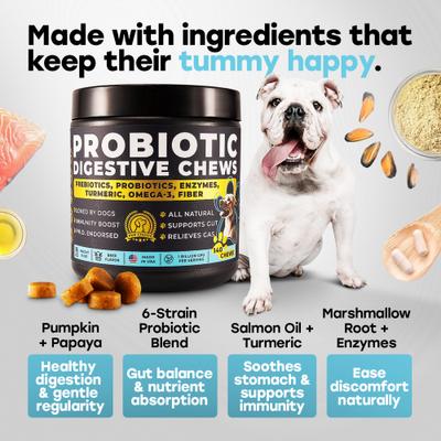 Show full view: Pup Choice Probiotics with Prebiotics & Pumpkin Beef Flavor Soft & Chewy Digestive Health Dog Treats, 140 Count slide 4 of 11