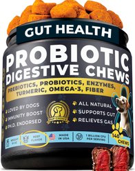 Pup Choice Probiotics with Prebiotics & Pumpkin Beef Flavor Soft & Chewy Digestive Health Dog Treats, 140 Count