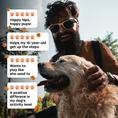 Show full view: Pup Choice Hip & Joint Support with Glucosamine, Chondroitin & MSM, Beef Flavor Soft & Chewy Dog Treats, 140 Count slide 9 of 11