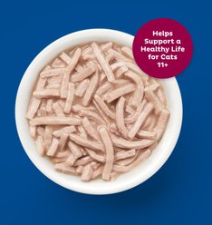 9 Lives Tender Morsels with Real Ocean Whitefish & Tuna Bits in Broth Senior Wet Cat Food, 5.5-oz can, case of 4 slide 2 of 9