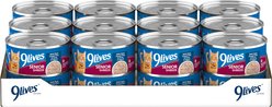 9 Lives Tender Morsels with Real Ocean Whitefish & Tuna Bits in Broth Senior Wet Cat Food, 5.5-oz can, case of 24