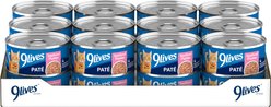 9 Lives Meaty Pate Seafood Platter Wet Cat Food, 5.5-oz can, case of 24