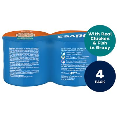 Show full view: 9 Lives Hearty Cuts with Real Chicken & Fish In Gravy Wet Cat Food, 5.5-oz can, case of 4 slide 4 of 13