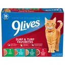 9 Lives Meaty Favorites Variety Pack Canned Cat Food, 5.5-oz, case of 36