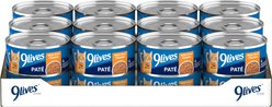 9 Lives Meaty Pate with Real Chicken Wet Cat Food, 5.5-oz can, case of 24