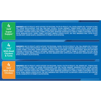 Show full view: 9 Lives Pate Favorites Variety Pack Canned Cat Food, 5.5-oz, case of 12 slide 9 of 13