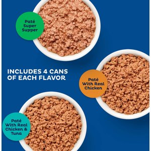 9 Lives Pate Favorites Variety Pack Canned Cat Food, 5.5-oz, case of 12