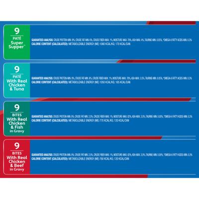 Show full view: 9 Lives Meaty Favorites Variety Pack Canned Cat Food, 5.5-oz, case of 36 slide 10 of 12