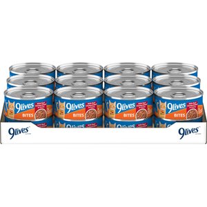 9 Lives Hearty Cuts with Real Beef & Chicken in Gravy Canned Cat Food, 5.5-oz, case of 24