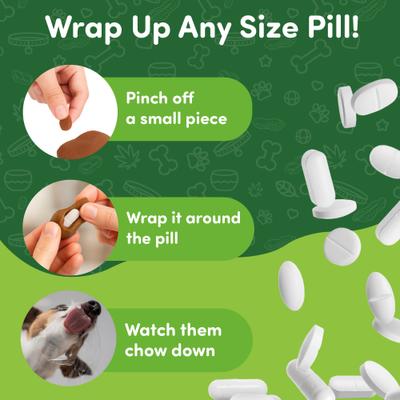 Show full view: Green Coast Pet Green Coast Pet Pill-a-Pet Cheese Flavor Soft & Chewy Dog Treat, 4.2-oz bag slide 4 of 7