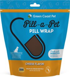 Green Coast Pet Green Coast Pet Pill-a-Pet Cheese Flavor Soft & Chewy Dog Treat, 4.2-oz bag