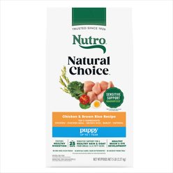 Nutro Natural Choice Puppy Chicken & Brown Rice Recipe Dry Dog Food, 5-lb bag