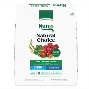 Nutro Natural Choice Puppy Large Breed Lamb & Brown Rice Recipe Dry Dog Food, 30-lb bag