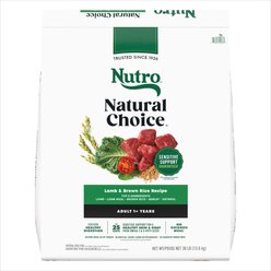 Nutro Natural Choice Adult Lamb & Brown Rice Recipe Dry Dog Food, 30-lb bag