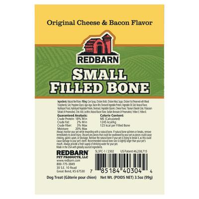 Show full view: Redbarn Small Cheese n' Bacon Filled Bones Dog Treats, 2.5-in chew, 1 count slide 8 of 10
