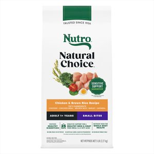 Nutro Natural Choice Adult Small Bites Chicken & Brown Rice Recipe Dry Dog Food, 5-lb bag