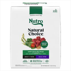 Nutro Natural Choice Adult Small Bites Lamb & Brown Rice Recipe Dry Dog Food, 12-lb bag