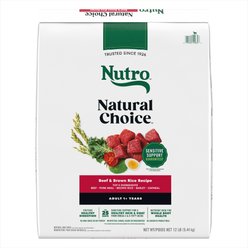 Nutro Natural Choice Adult Beef & Brown Rice Recipe Dry Dog Food, 12-lb bag