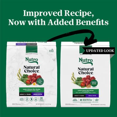Show full view: Nutro Natural Choice Adult Small Bites Lamb & Brown Rice Recipe Dry Dog Food, 12-lb bag slide 3 of 11
