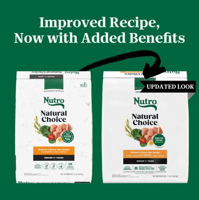 Show full view: Nutro Natural Choice Senior Chicken & Brown Rice Recipe Dry Dog Food, 13-lb bag slide 3 of 12