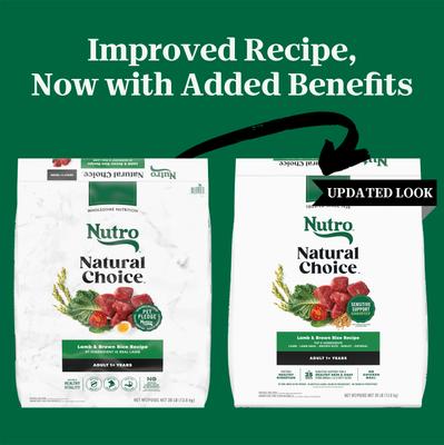 Show full view: Nutro Natural Choice Adult Lamb & Brown Rice Recipe Dry Dog Food, 30-lb bag slide 3 of 11