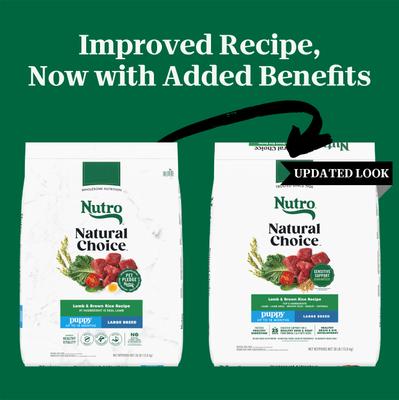 Show full view: Nutro Natural Choice Puppy Large Breed Lamb & Brown Rice Recipe Dry Dog Food, 30-lb bag slide 3 of 11
