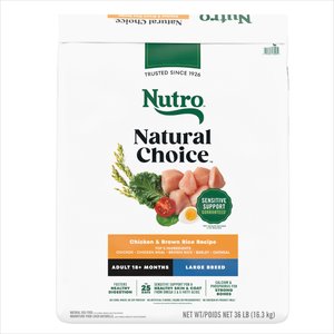 Nutro Natural Choice Adult Large Breed Chicken & Brown Rice Recipe Dry Dog Food, 36-lb bag