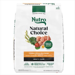 Nutro Natural Choice Adult Chicken & Brown Rice Recipe Dry Dog Food, 22-lb bag