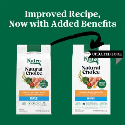 Show full view: Nutro Natural Choice Puppy Chicken & Brown Rice Recipe Dry Dog Food, 5-lb bag slide 3 of 11