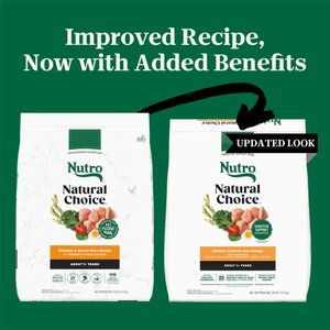 Nutro Natural Choice Adult Chicken & Brown Rice Recipe Dry Dog Food, 30-lb bag