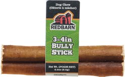 Redbarn Naturals Bully Stick 3"-4" Dog Treat, 1 count
