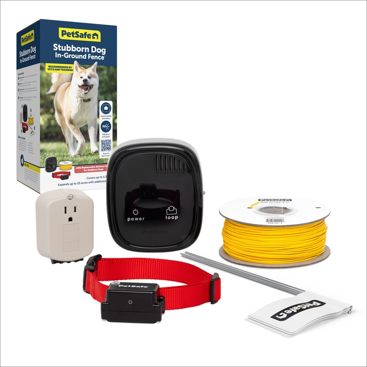 PetSafe Stubborn Dog Fence Collar Receiver PRF-275-19 – Batteries Included