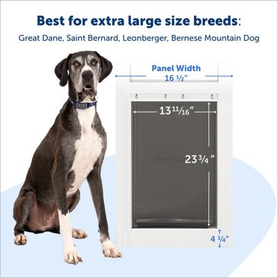 Show full view: PetSafe Sliding 80 11/16-in Glass Pet Door, White, X-Large slide 7 of 13