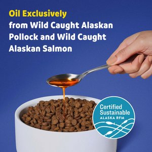 Vibeful Wild Alaskan Omega-3 Formula with Pollock & Salmon Oil Supplement for Dogs, 32-fl oz bottle