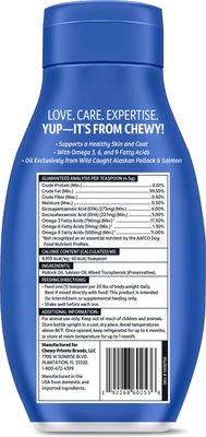 Show full view: Vibeful Wild Alaskan Salmon Oil Formula Liquid Skin & Coat Supplement for Dogs and Cats, 64-fl oz bundle slide 3 of 8