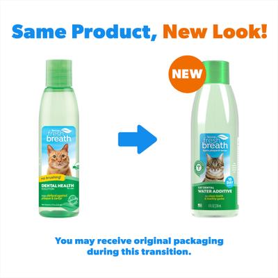Show full view: TropiClean Fresh Breath Dental Water Additive for Cats, 8-fl oz bottle slide 3 of 12