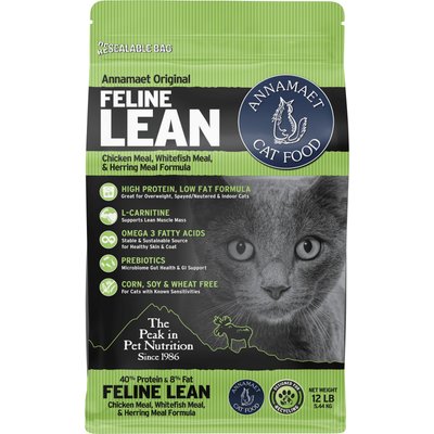 Annamaet Annamaet Original Feline Lean Formula Chicken Low Fat Dry Cat Food, 12-lb bag