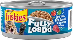 Friskies Fully Load’d Tuna, Rice, Spinach & Tomatoes Wet Cat Food, 5.5-oz. can, 24 count
