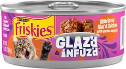 Friskies Glaz’d & Infuz’d with Gravy Glaz’d Chicken Wet Cat Food, 5.5-oz. can, 24 count