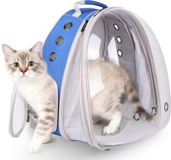 Halinfer Expandable Bubble Cat Backpack Carrier, Blue