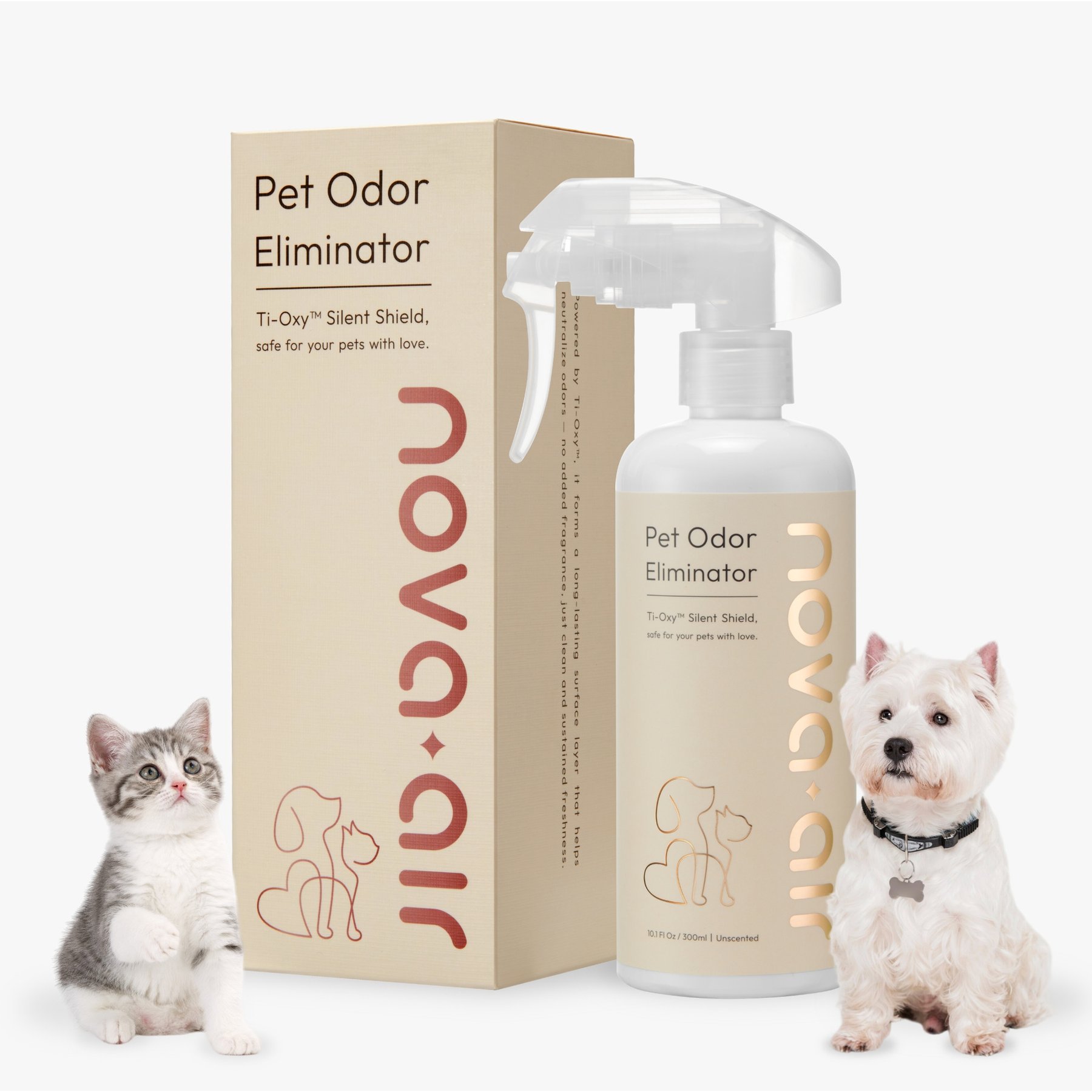 Nova-air Pet Dog Odor Eliminator, 10-fl oz bottle