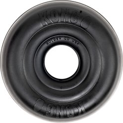 KONG Extreme Donut Dog Chew Toy, Black, Large/X-Large