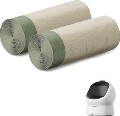 Petlibro Luma Cat Litter Box Waste Drawer Liners, 40 Count, 2 Rolls