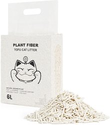 Supet Natural Organic Plant Fiber Unscented Clumping Tofu Cat Litter, 5.5-lb bag, 1 count