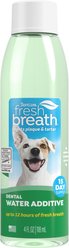 TropiClean Fresh Breath Oral Care Dog & Cat Water Additive, 4-fl oz bottle
