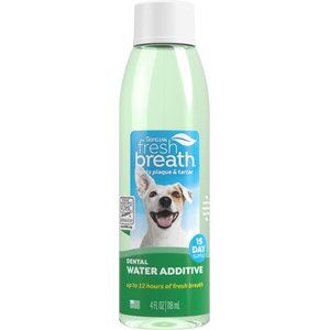 TropiClean Fresh Breath Oral Care Dog & Cat Water Additive, 4-fl oz bottle