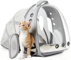 Halinfer Breathable Bubble Cat Backpack Carrier, Grey