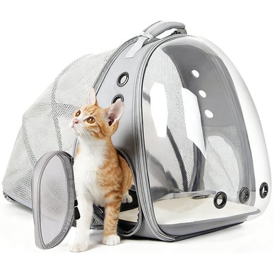 Halinfer Halinfer Breathable Bubble Cat Backpack Carrier, Grey