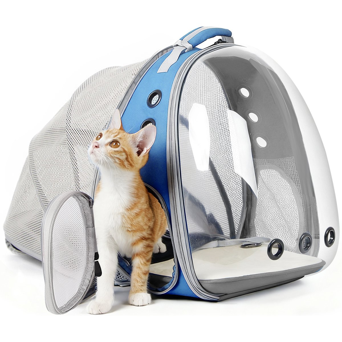 Halinfer Breathable Bubble Cat Backpack Carrier, Blue