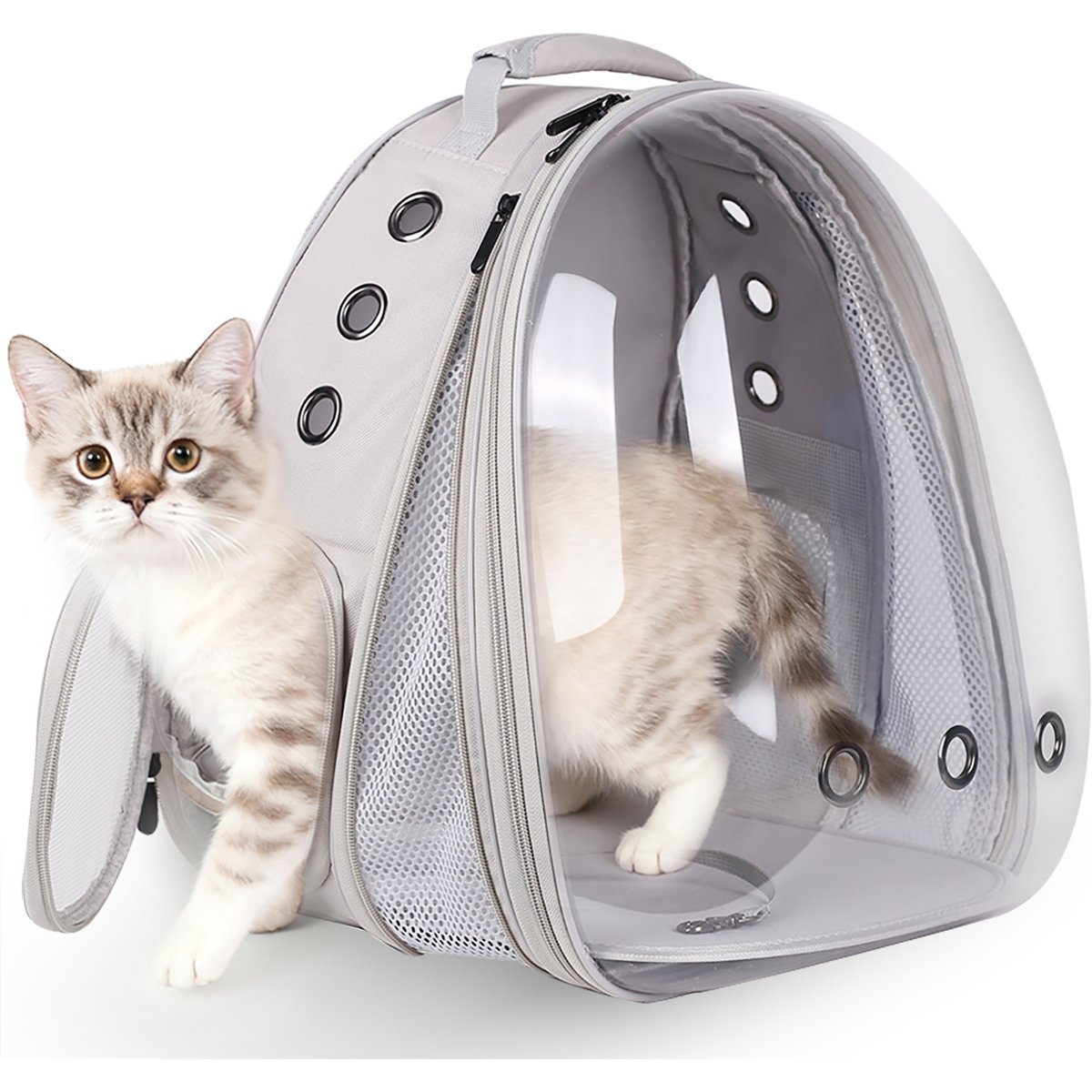 Halinfer Expandable Bubble Cat Backpack Carrier, Grey